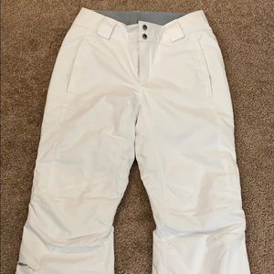 Columbus White Snow Pants